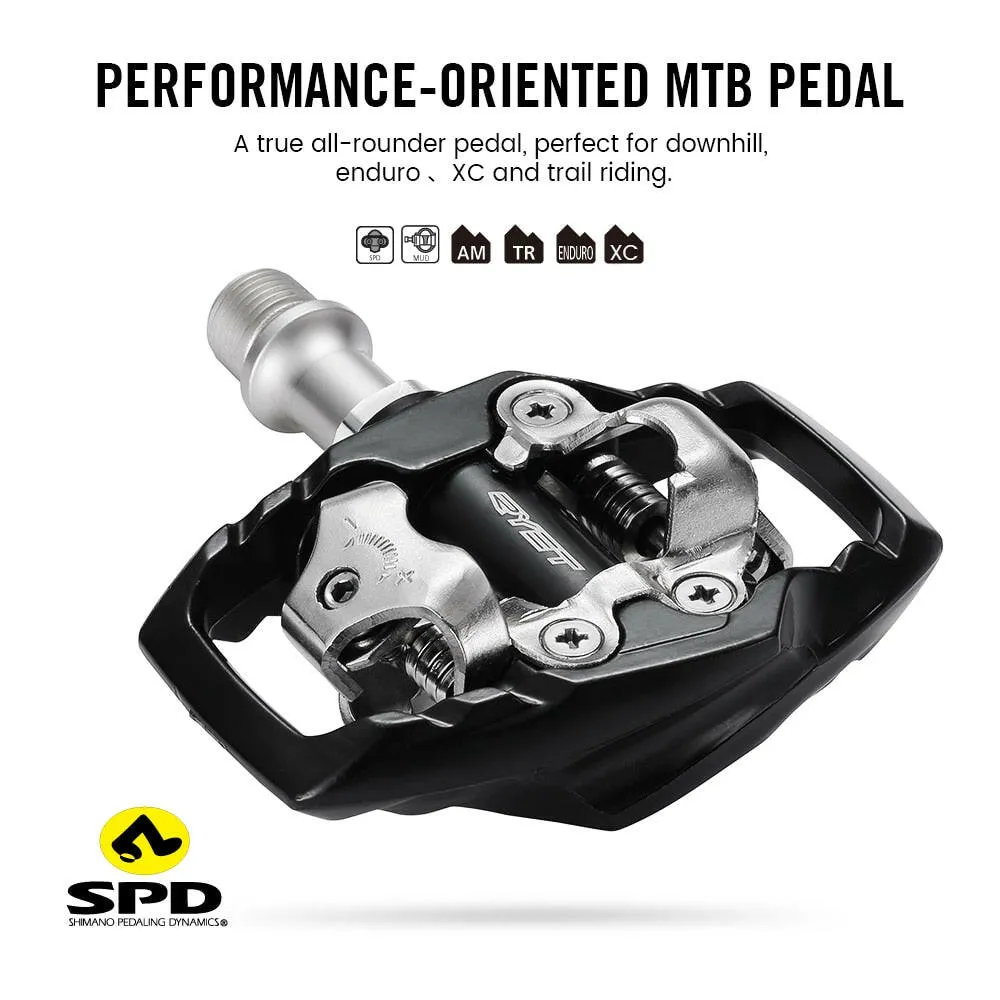 2023 RYET MTB Pedal Ultralight Sealed Bearing Bike Footboard Platform Aluminum XT Bicycle Pedals Lock SPD Cycling Part