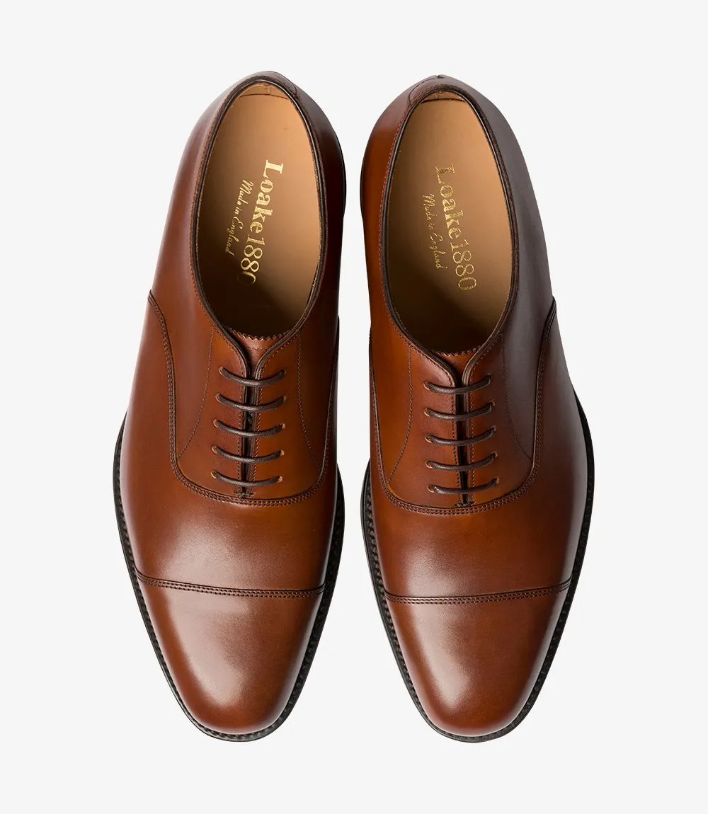 ALDWYCH TOE CAP SHOE MAHOGANY CALF LEATHER