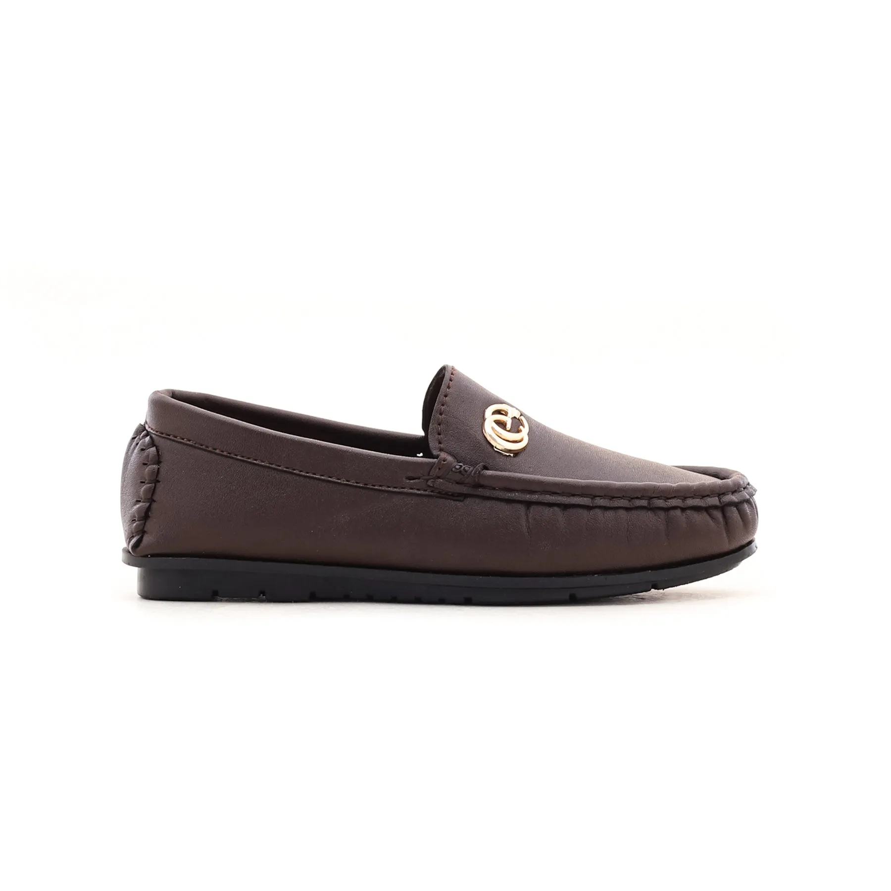 Boys Brown Formal Moccasin KD0293