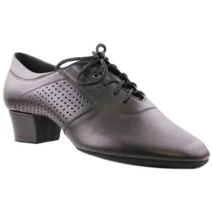 Boys' Latin Dance Shoes, 1205 Galex Flexi, Black Leather