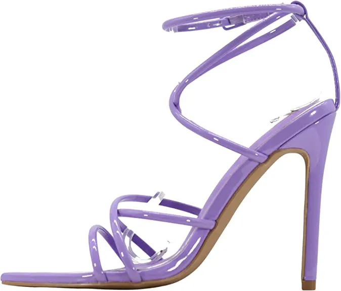 Cape Robbin Women's Ada Strappy Open Toe Stiletto Heel Sandal