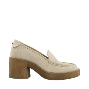 Casemily Beige Suede Loafers