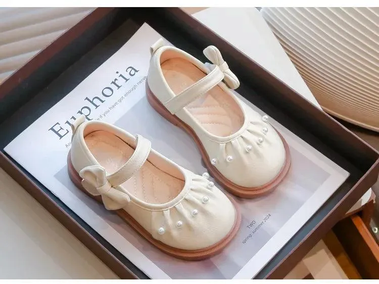 Children's Casual Shoes with Bow and Sweet Wrinkles - TSS257