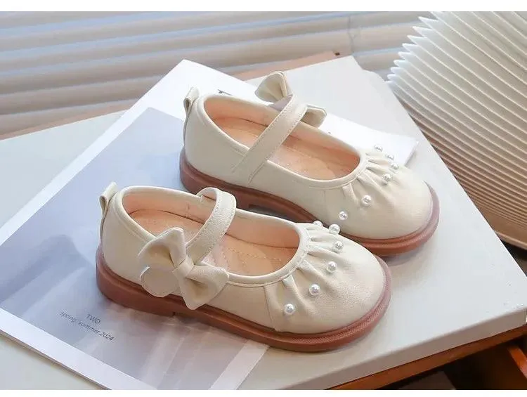 Children's Casual Shoes with Bow and Sweet Wrinkles - TSS257