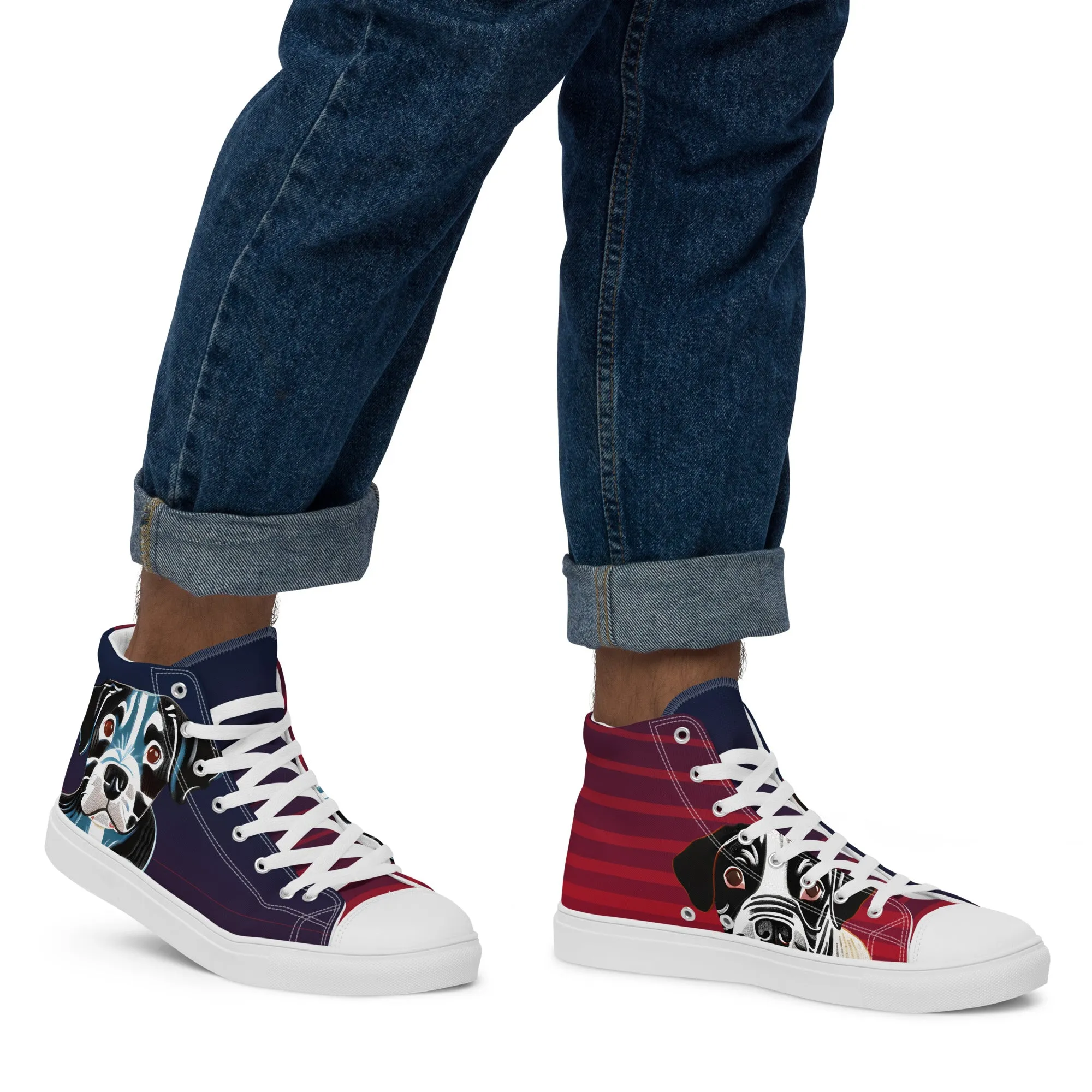 Elevate Your Style with Men's High Top Canvas Shoes - Comfort Meets Luxury