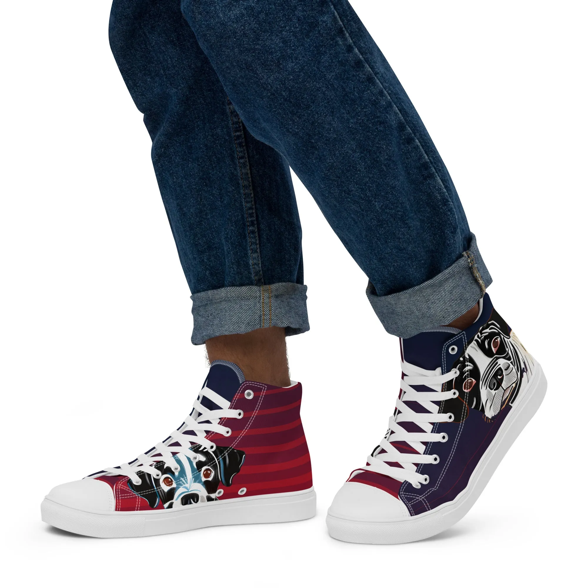 Elevate Your Style with Men's High Top Canvas Shoes - Comfort Meets Luxury