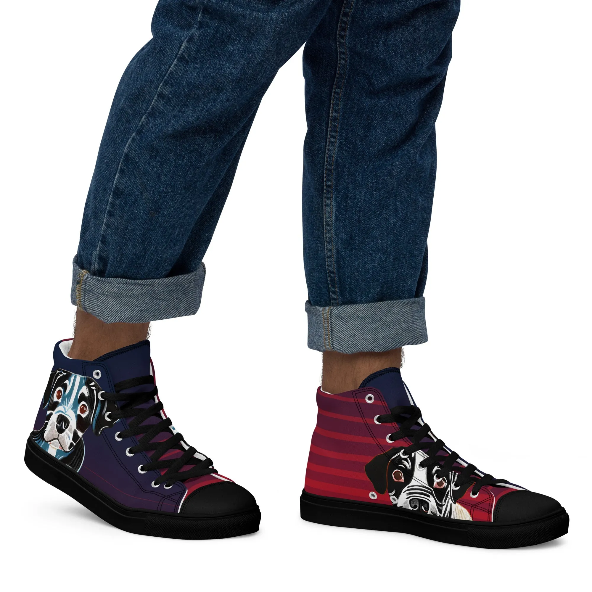 Elevate Your Style with Men's High Top Canvas Shoes - Comfort Meets Luxury