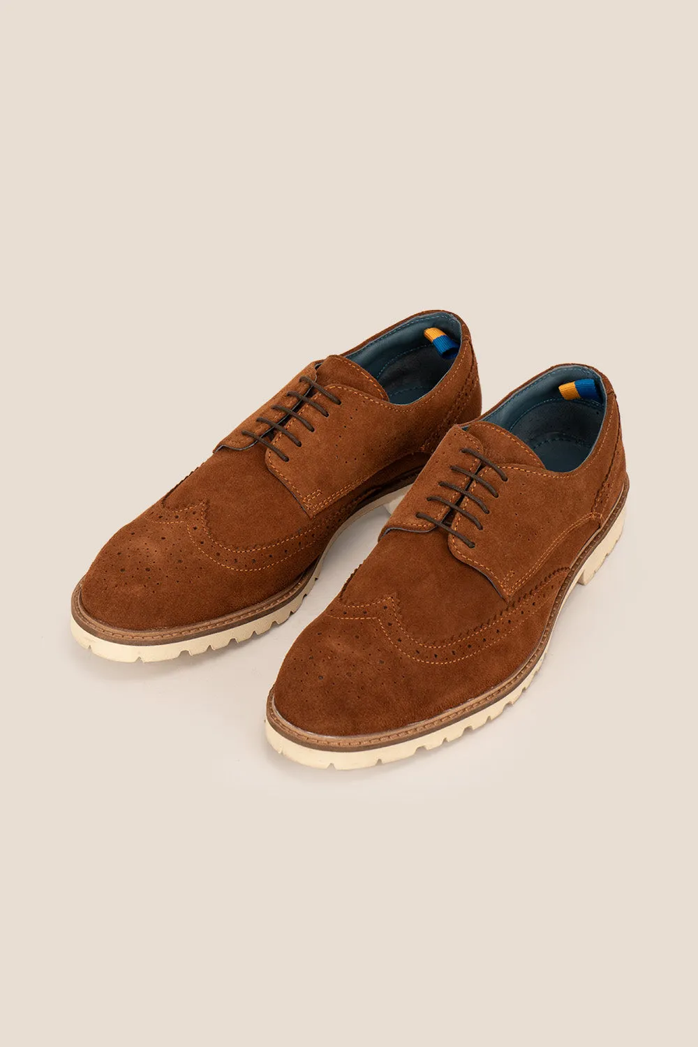 Eli Brown Suede Wide Fit