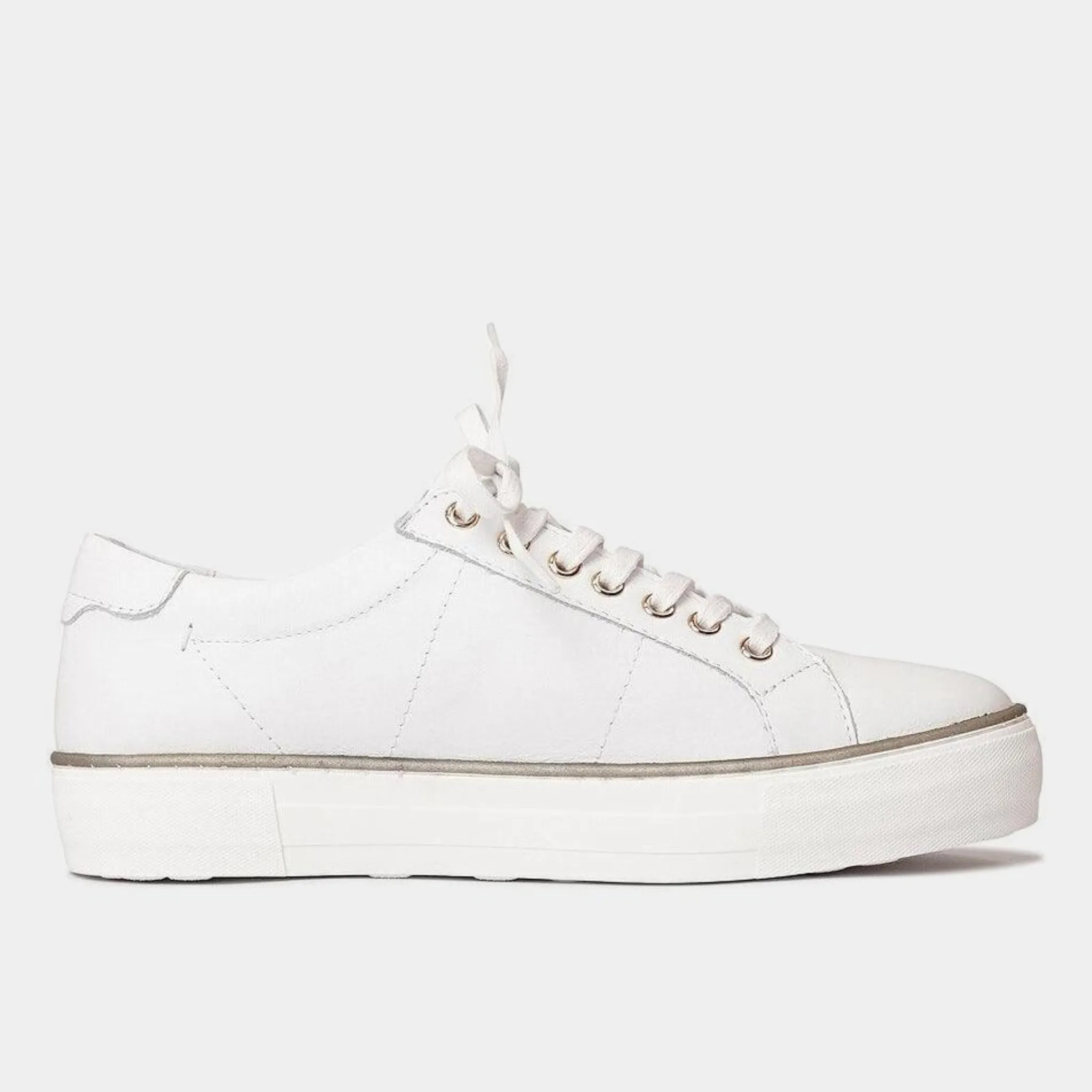 Froggy White Leather Sneakers