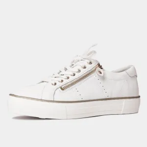 Froggy White Leather Sneakers