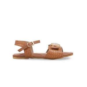 Girls Brown Formal Sandal KD7991