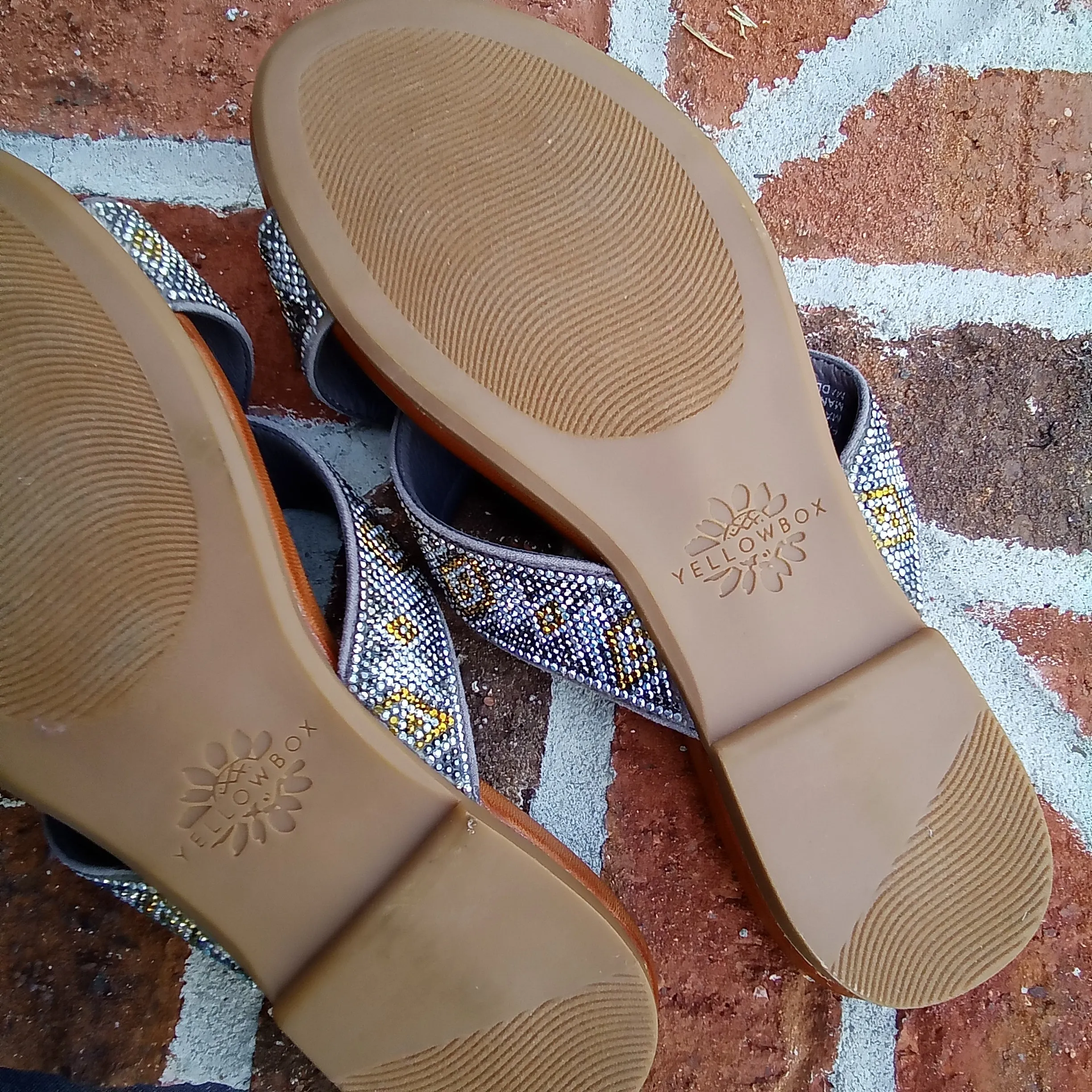 Glitzy Slide Sandal | Yellow Box Footwear - Bali