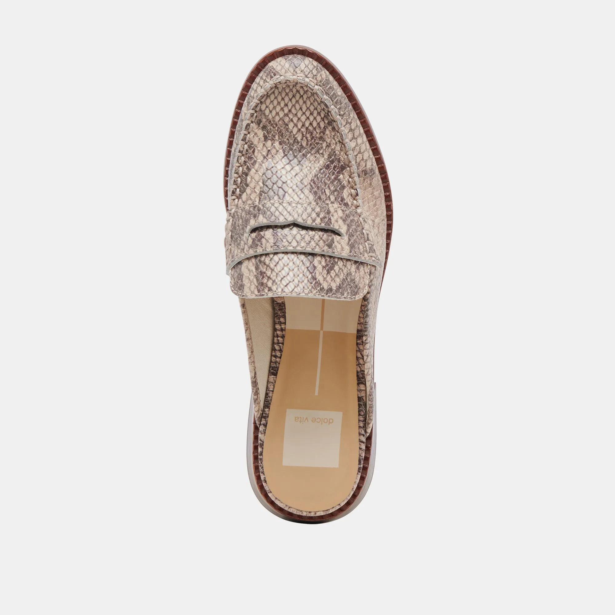 HAVAN LOAFERS SAND SNAKE EMBOSSED