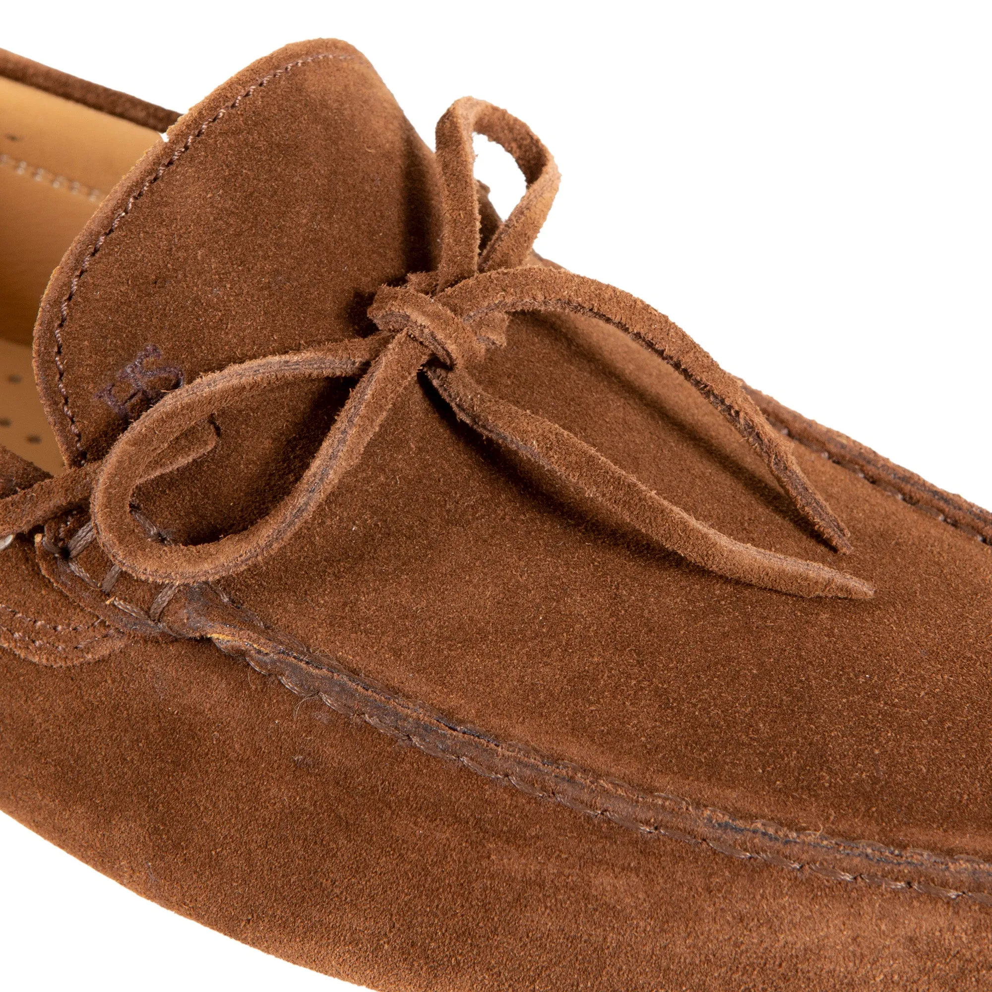 HENRY SARTORIAL Suede Driving Shoes CHOCOLATE