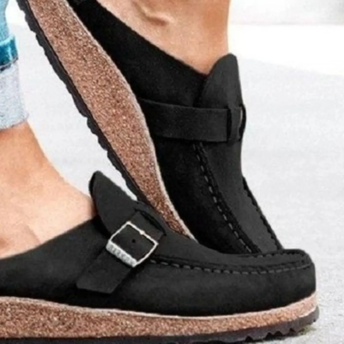 Janice Casual Buckle Loafers