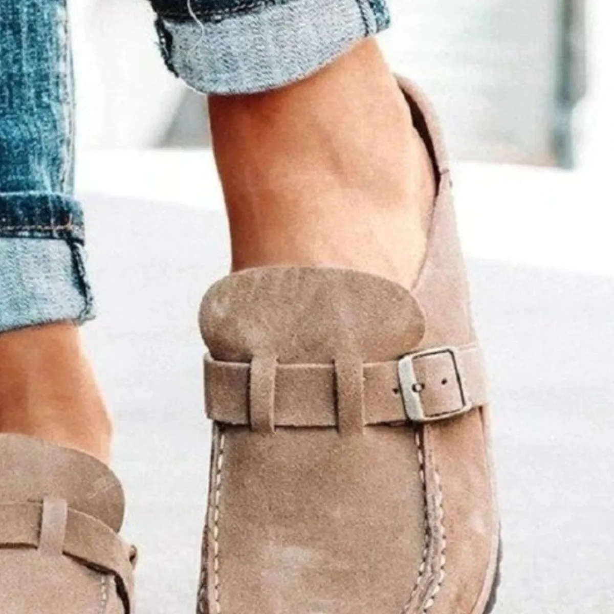 Janice Casual Buckle Loafers