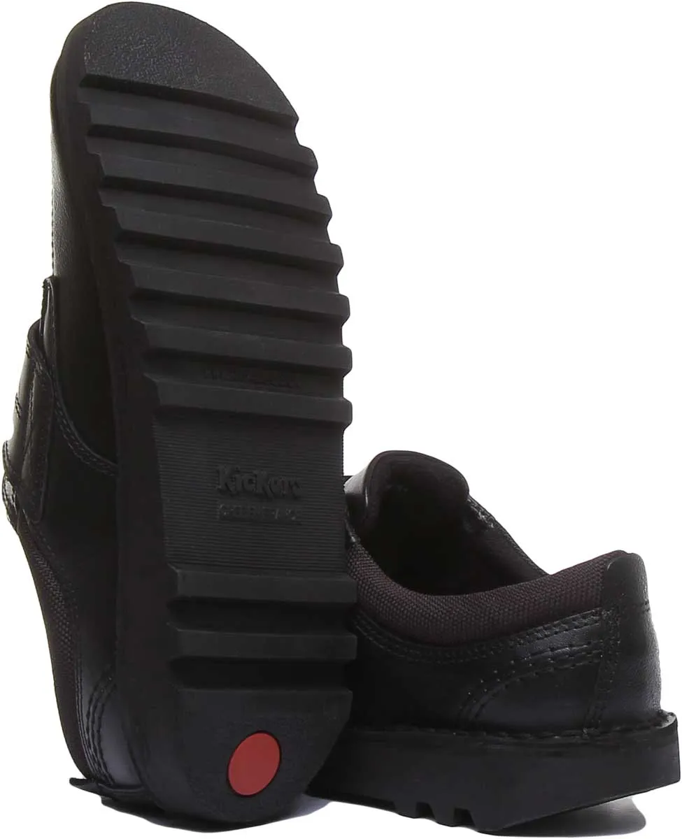 Kickers Kick Scuff Lo In Black in Junior Size UK 12.5 - 2.5