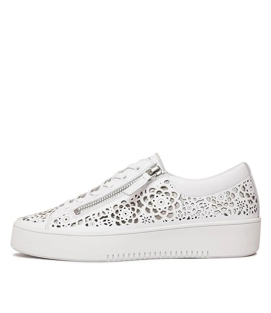 Leitha White Leather Sneakers