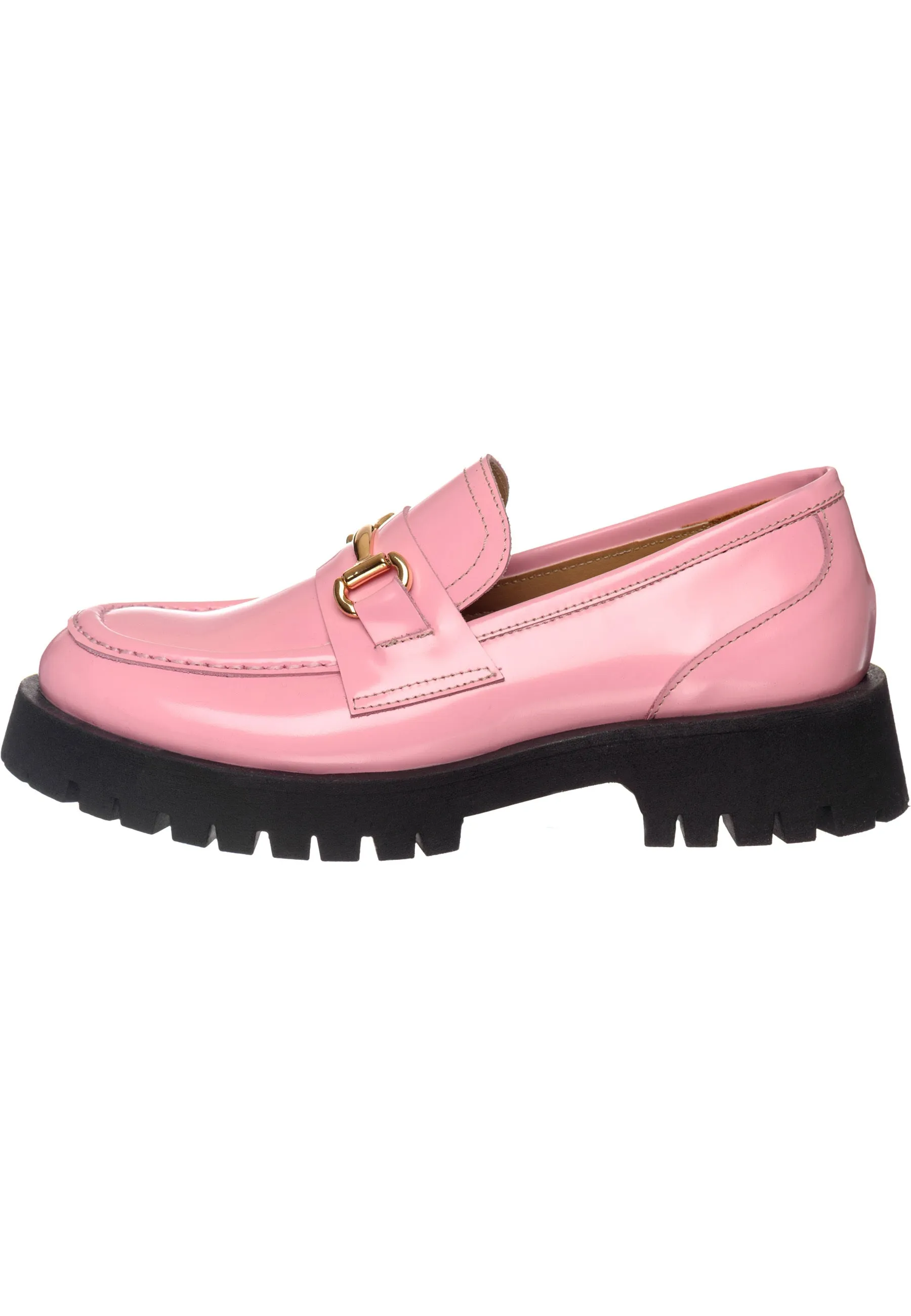 Luxe Glide Gold-Bit Loafers Josephine - Pink