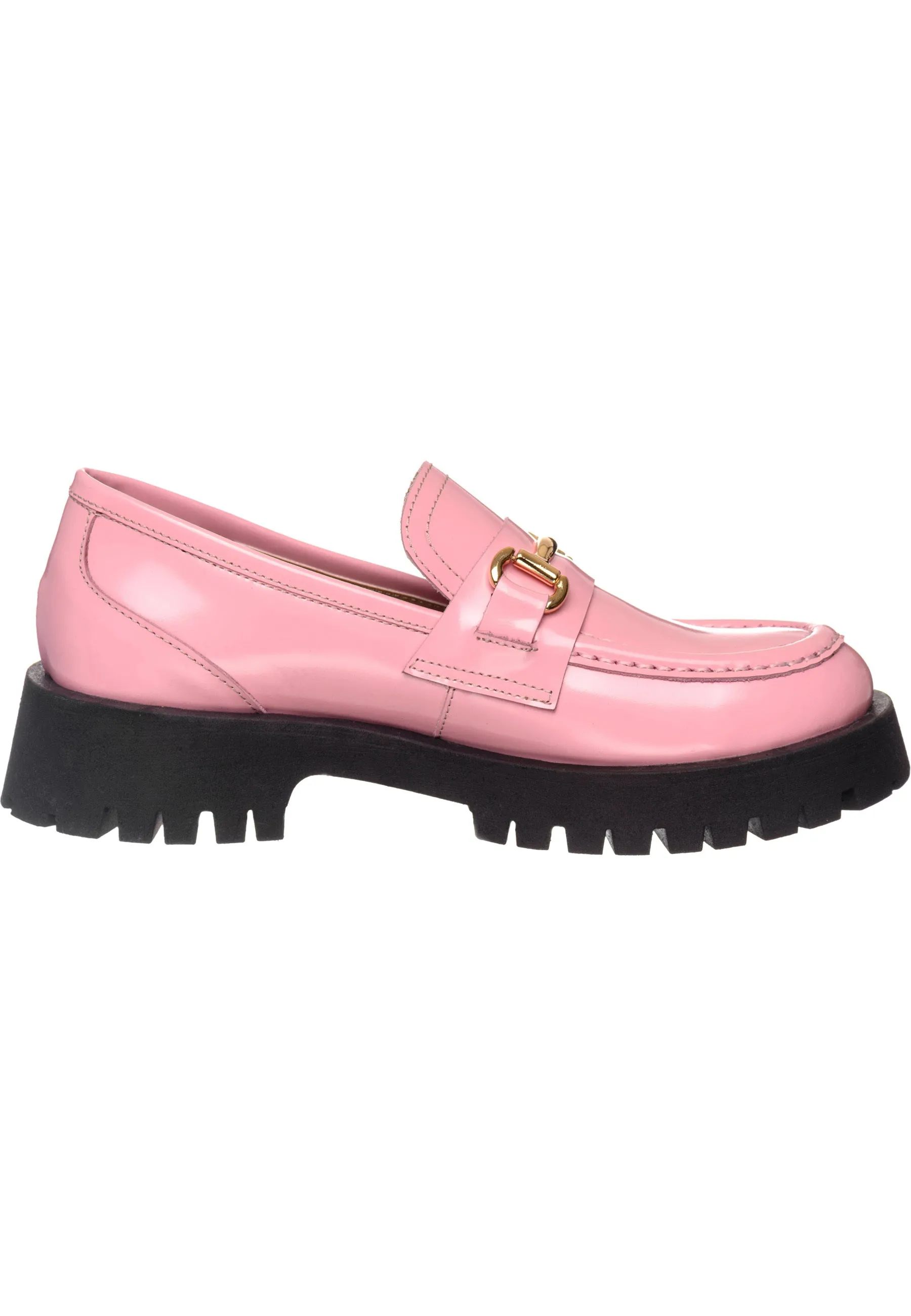 Luxe Glide Gold-Bit Loafers Josephine - Pink