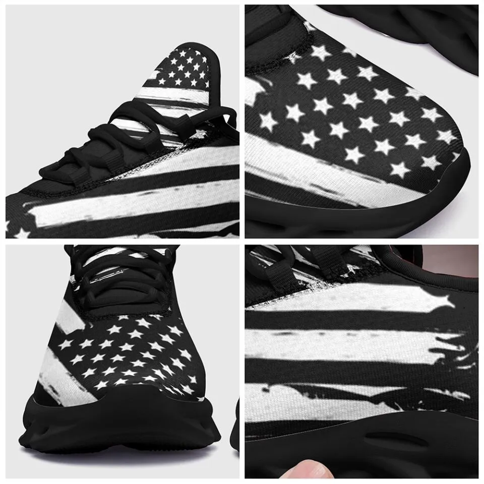 MaxSoul-B03006 Custom Max Soul American Flag, USA Flag Sneakers Max Soul, Shoes, Printed Shoes