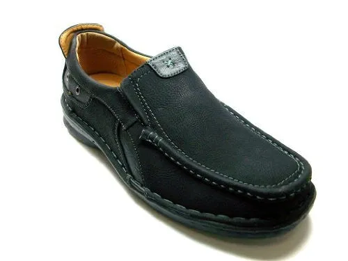 New Mens CAS-247 Comfort Walking Loafers Shoes BLACK