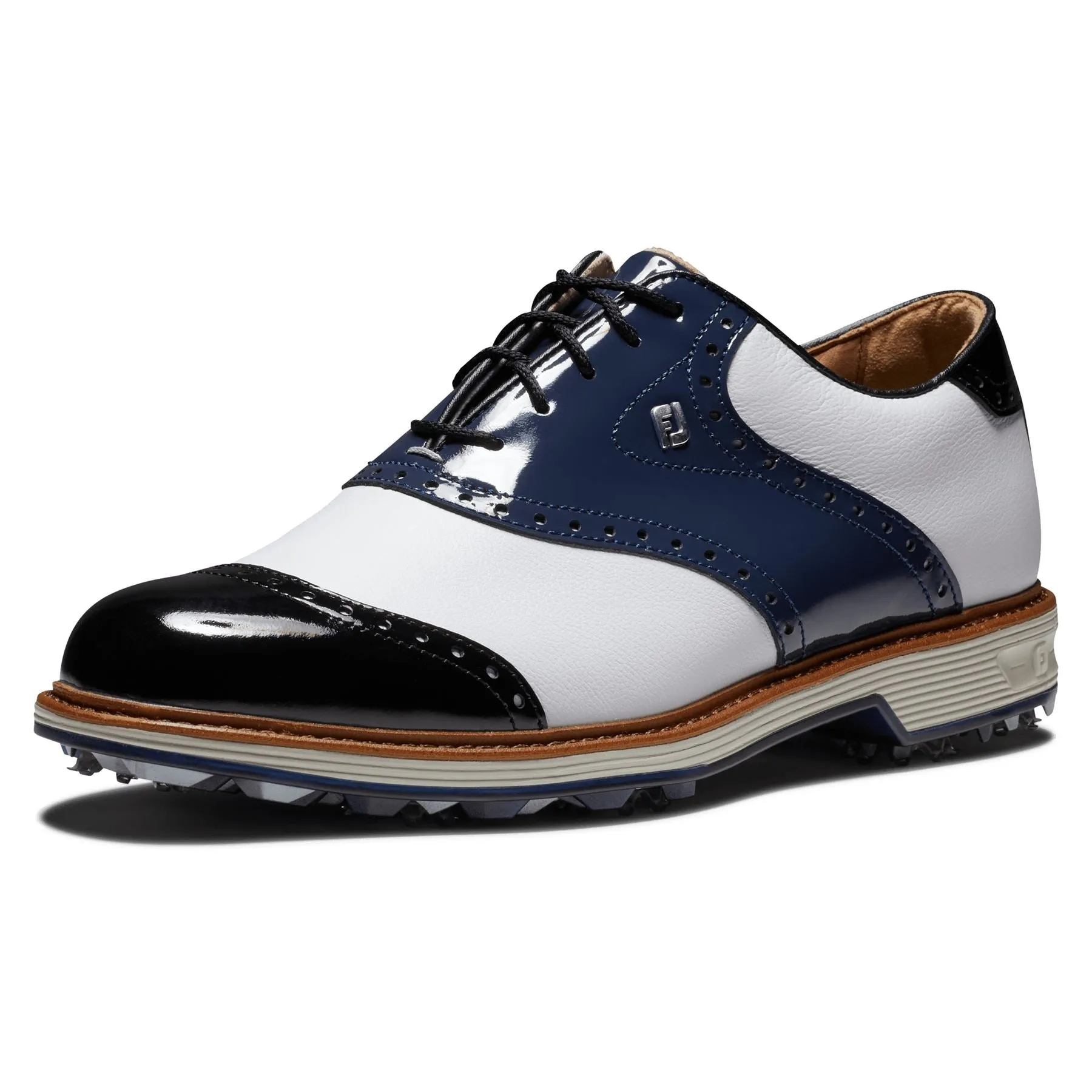 Premiere Wilcox DJ Golf Shoes White/Navy/Black - AW24