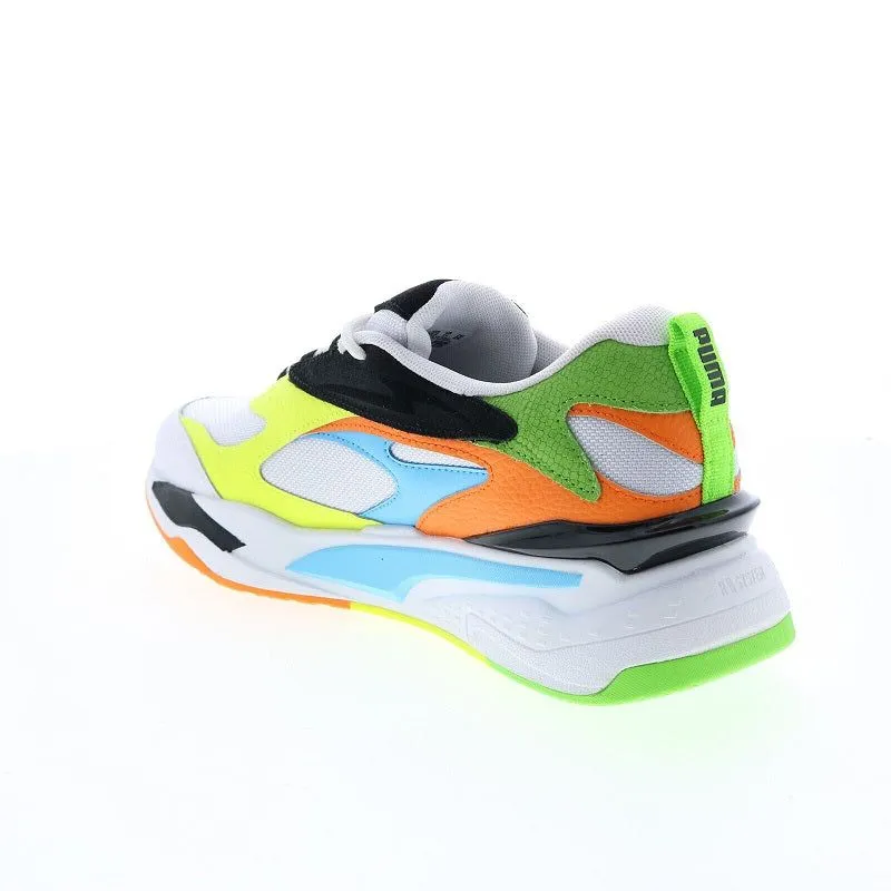 Puma Men's RS Fast Tropics Shoes - White / Black / Blue / Green / Yellow