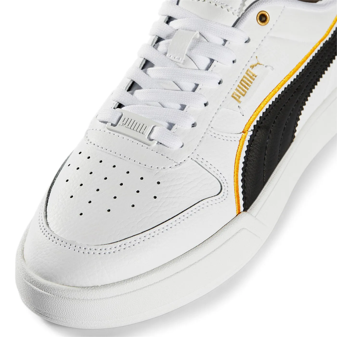 Puma scarpa sneakers da uomo Caven Dime FC 386380 01 bianco-nero-oro