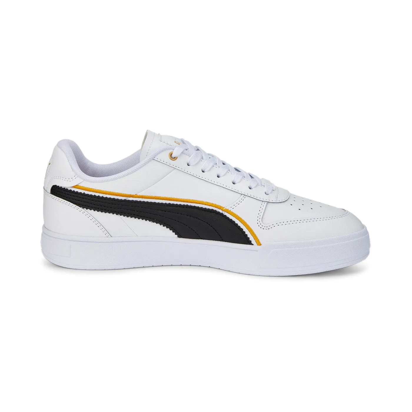 Puma scarpa sneakers da uomo Caven Dime FC 386380 01 bianco-nero-oro