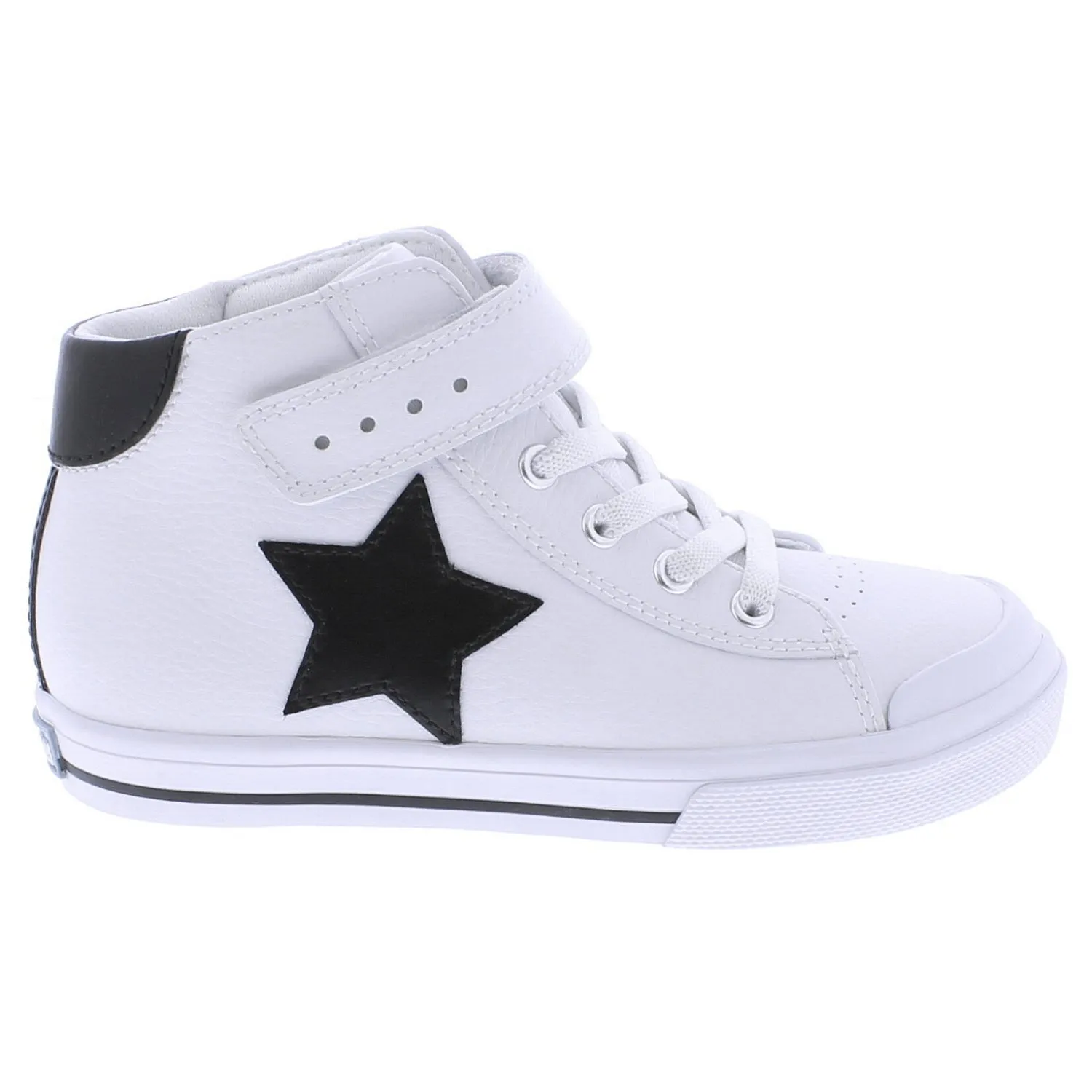 RILEY - V105-101 - White/Black Leather