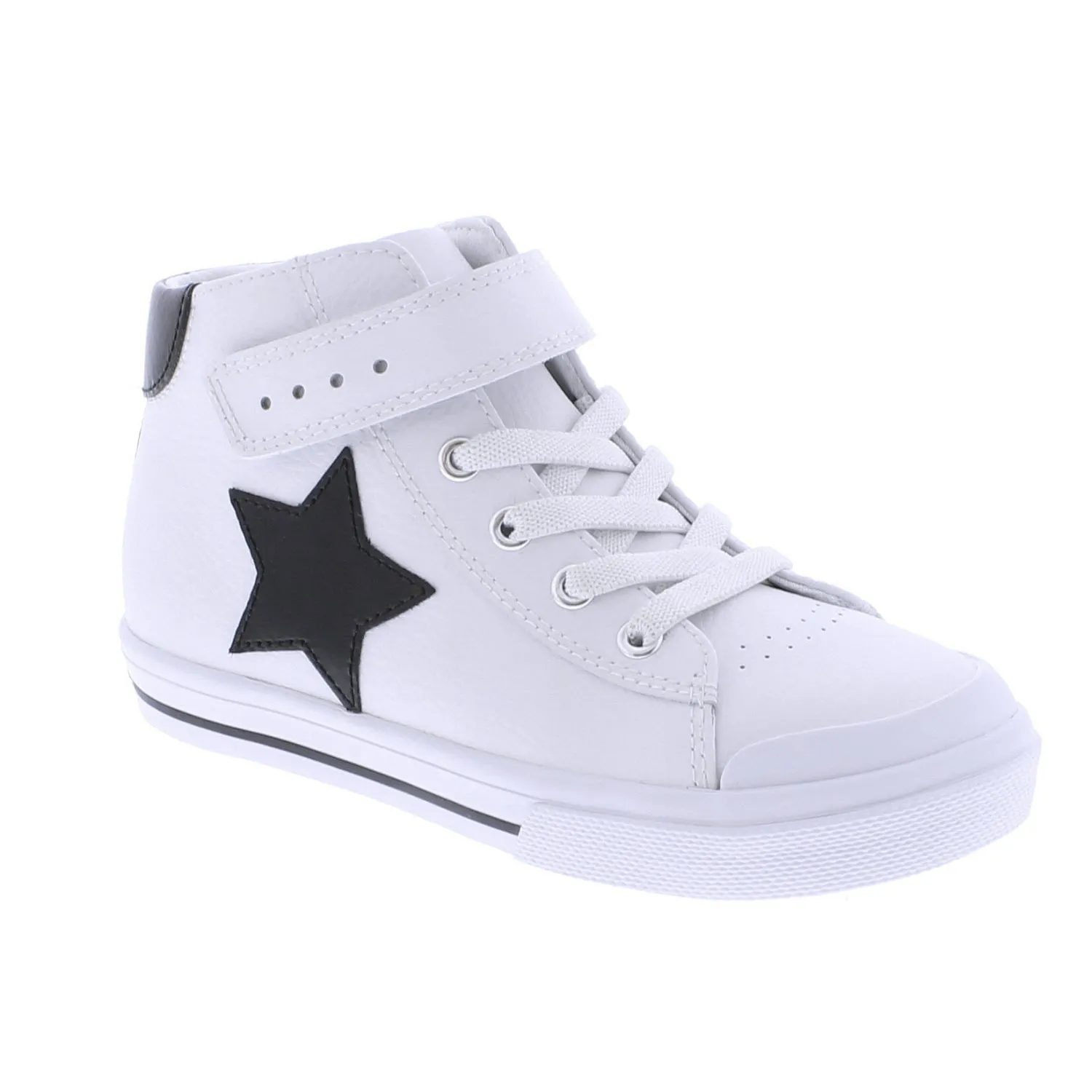 RILEY - V105-101 - White/Black Leather