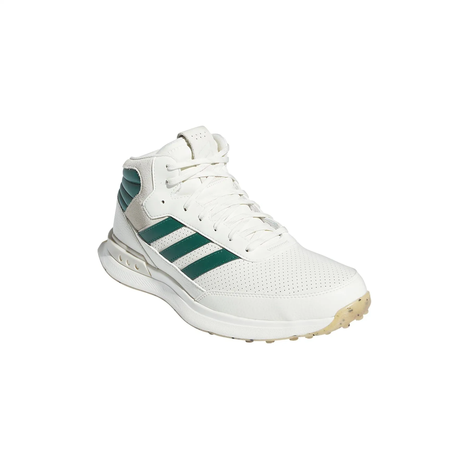 S2G Spikeless Mid Cut Golf Shoes White/Green - 2025