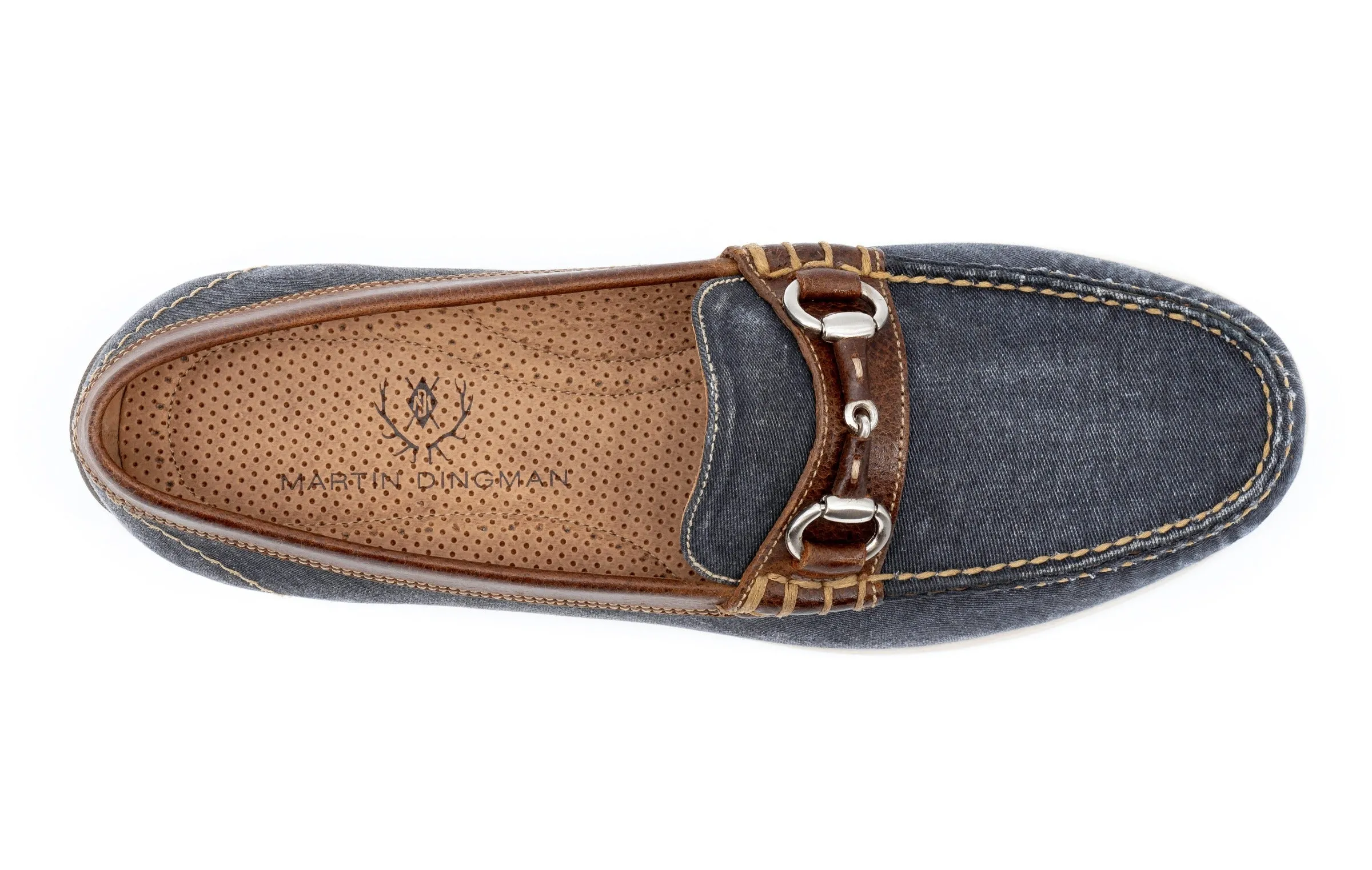 Seaside Canvas Horse Bit Loafers - Indigo