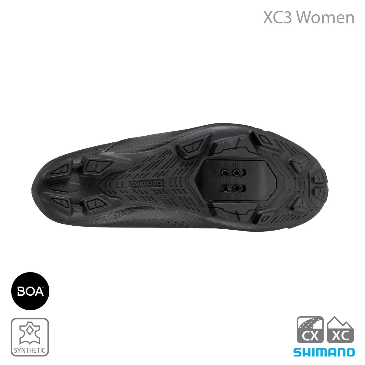 Shimano Women's Shoes XC3W SH-XC300W Black