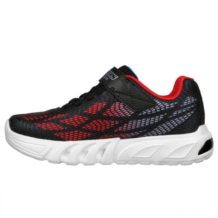 Skechers Boys Light Ups S Lights Flex Glow Elite Vorlo Black/Red/Blue