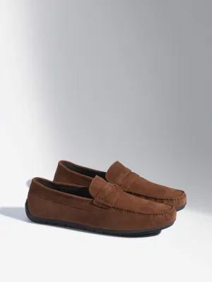 SOLEPLAY Tan Faux-Leather Loafers