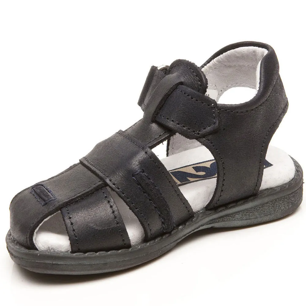 Step2wo Mini Oscar Navy Blue Closed Toe Sandals