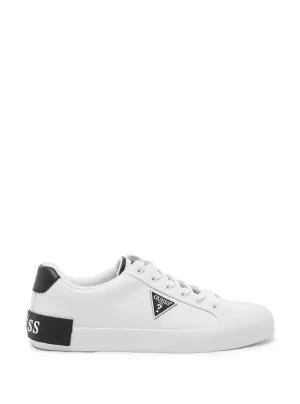 White Logo Pisco Low-Top Sneakers