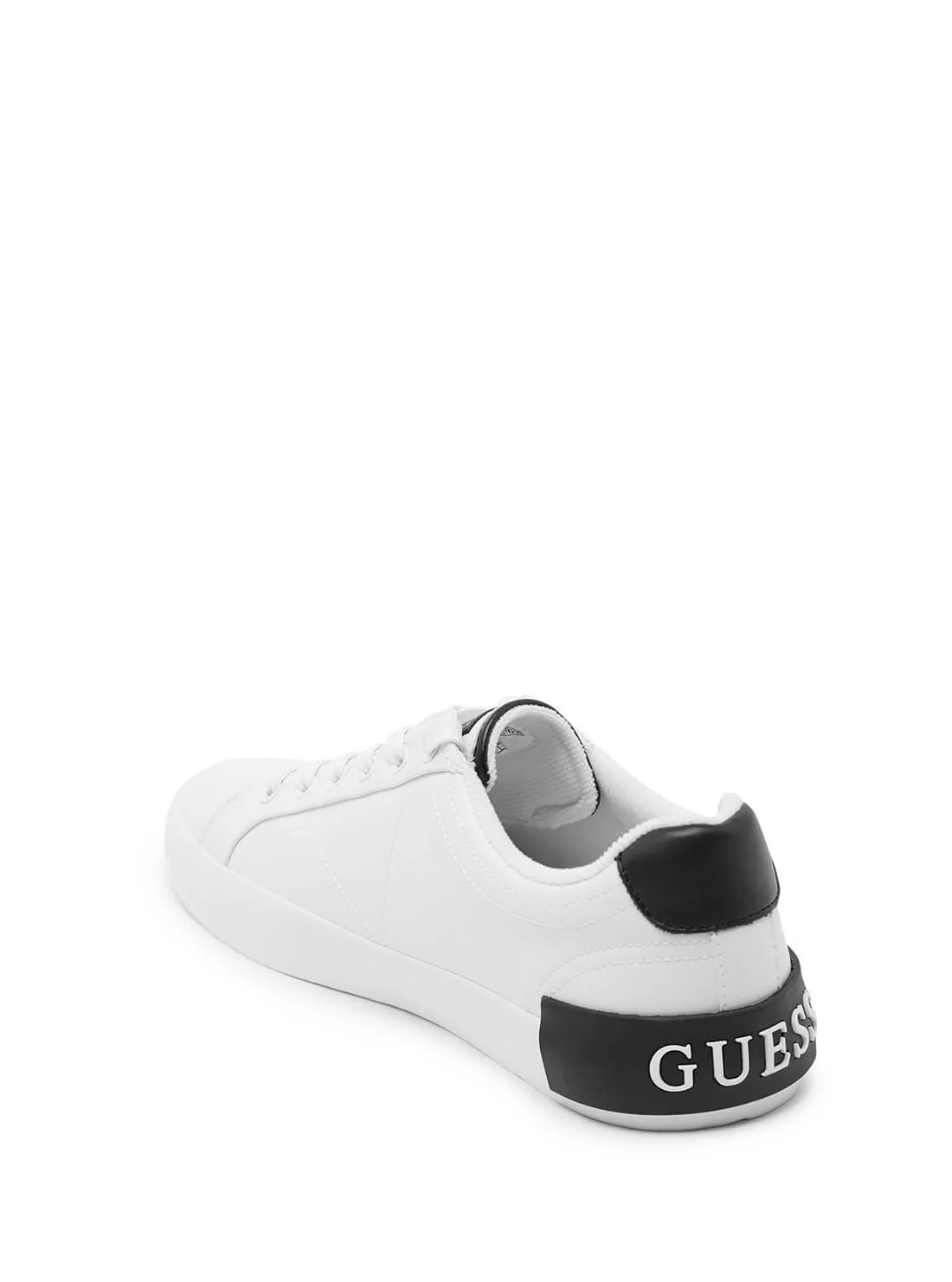 White Logo Pisco Low-Top Sneakers