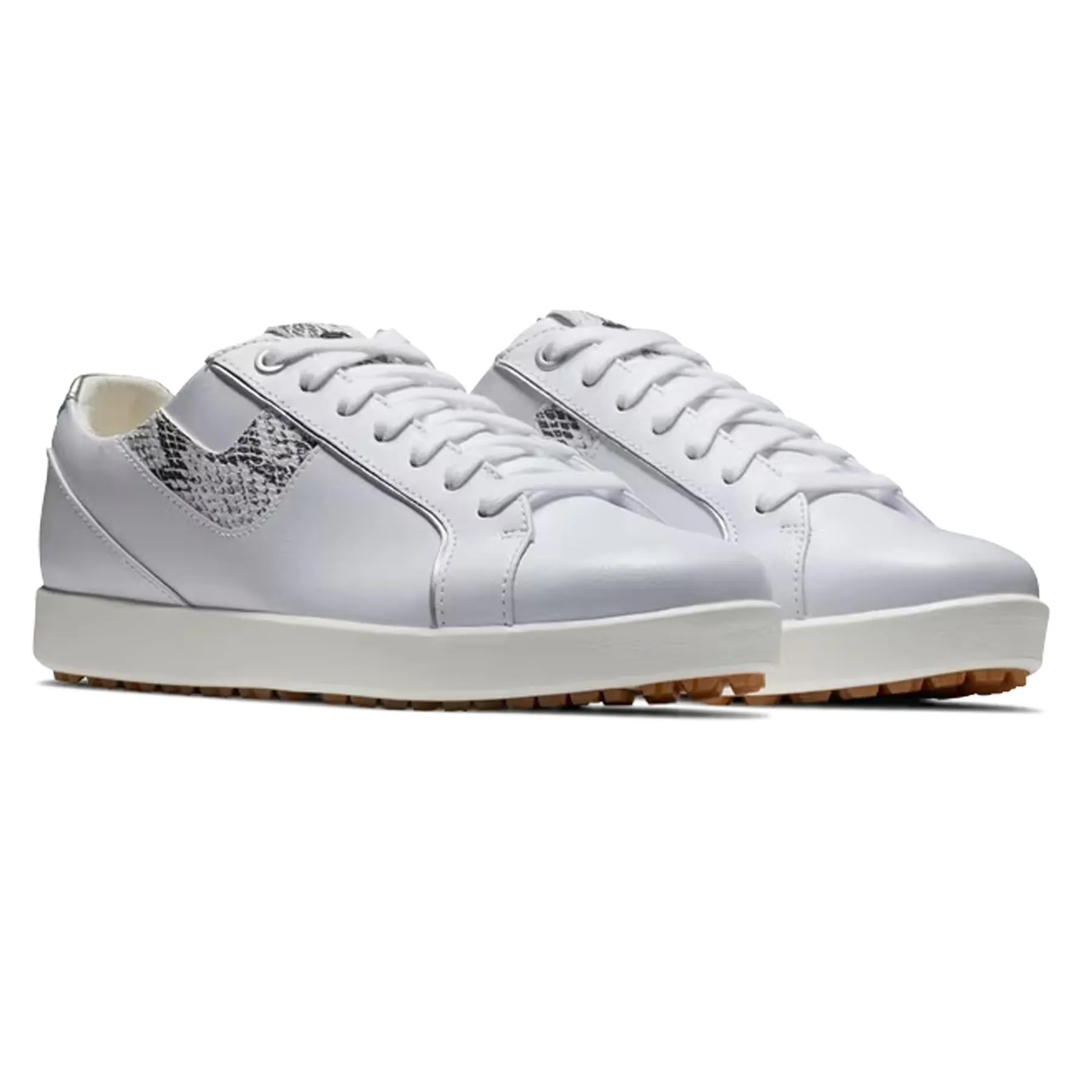 Womens Links Golf Shoe White/Snake Print - 2025