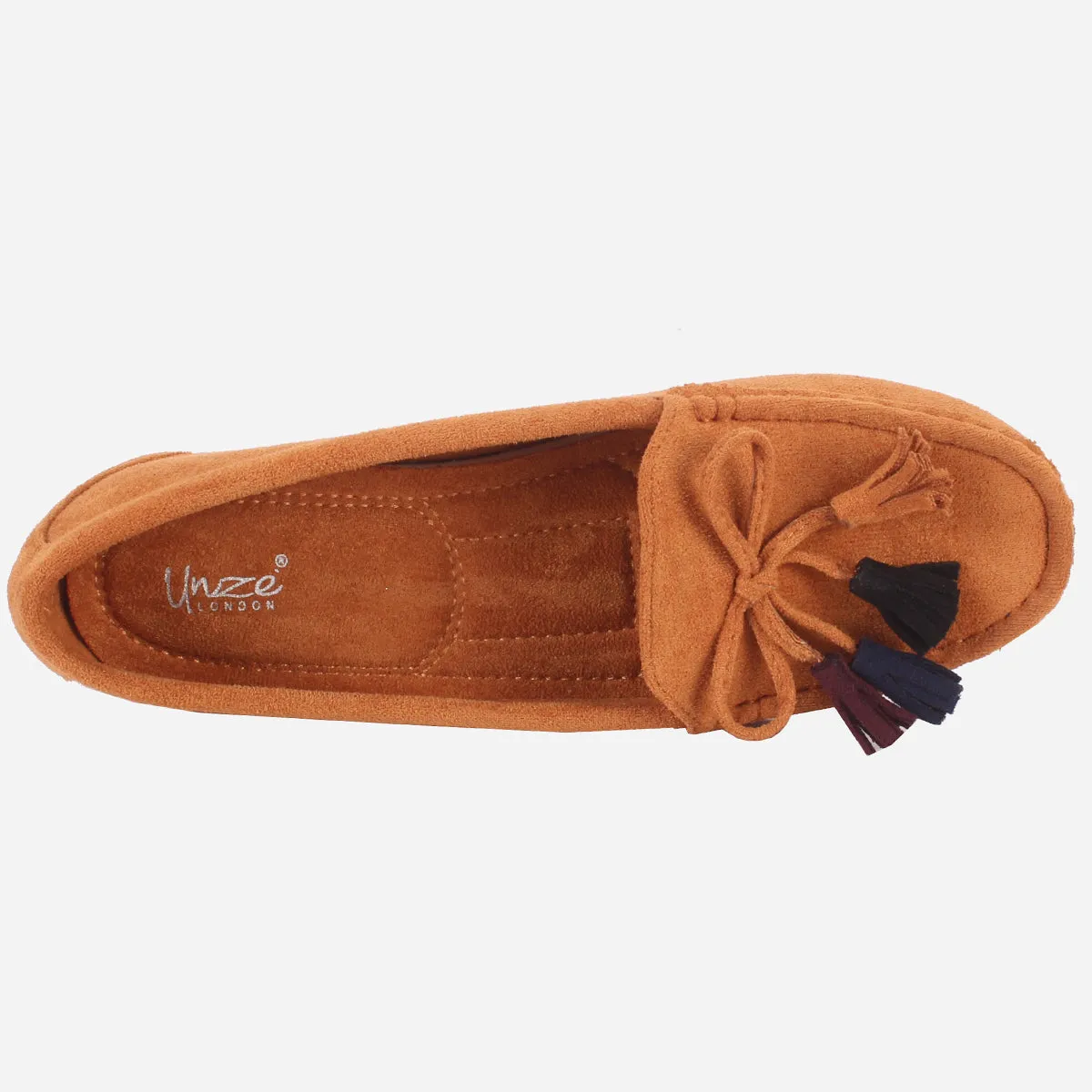 Womens "UNELI" Low Wedge Moccasins