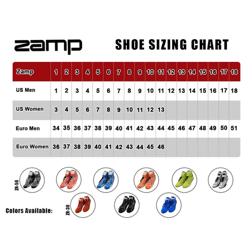 Zamp ZR-30 Race Shoes - Black