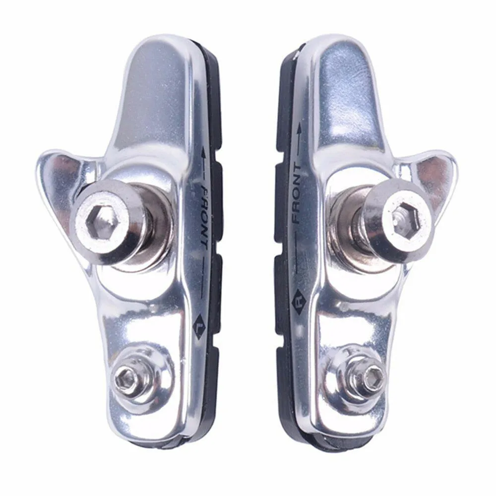 ZTTO Road Bike Brake Shoes Pads C-Brake Shoes Light-Weight  Aluminum Alloy Pads Rubber Brake Shoes for C-Brake Calipers